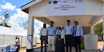 The Italian component of Go Blue Programme in Kenya inaugurate small scale cassava processing plants in Kenya
